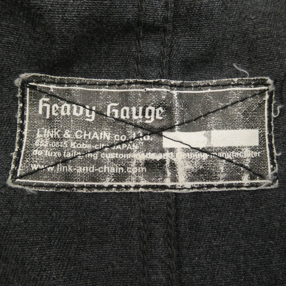 LYNCH SILVERSMITH リンチシルバースミス Heavy Gauge ワッペン付 2トーン 半袖 ワーク シャツ グレー系 1【中古】