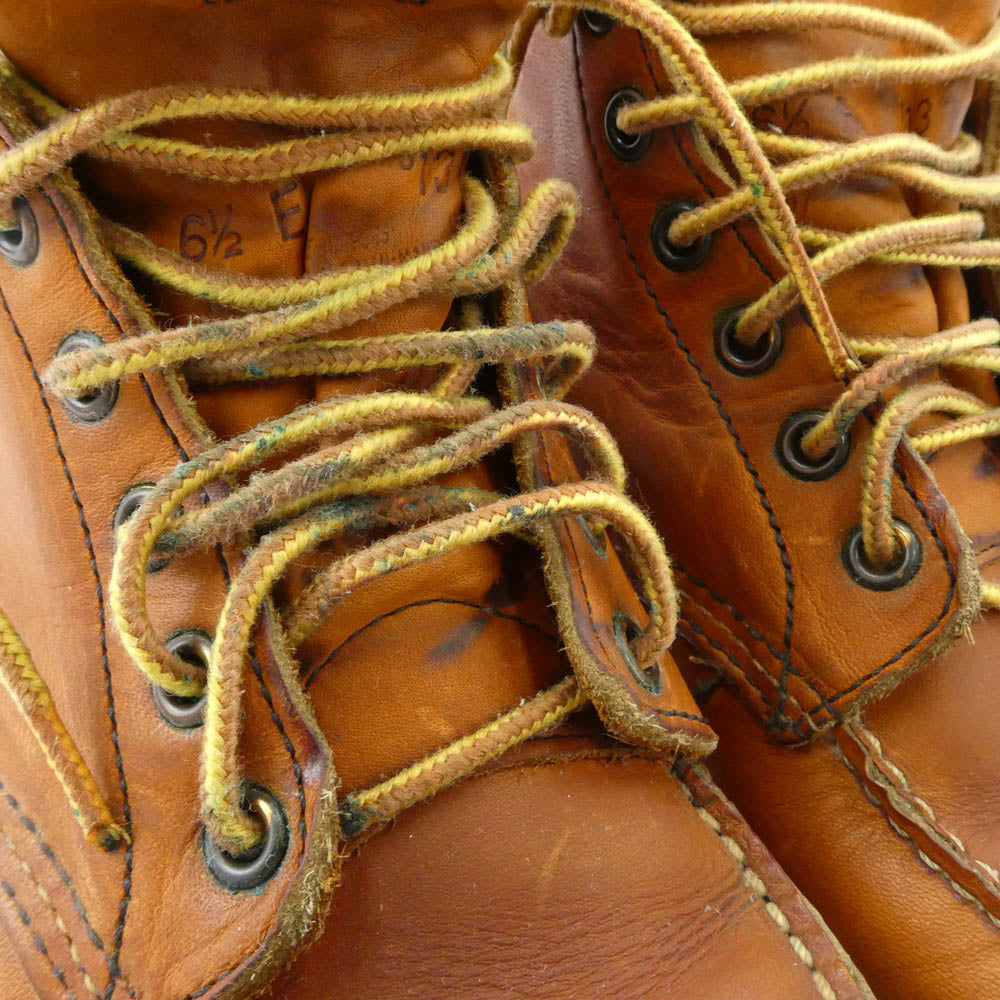 RED WING レッドウィング 875 旧羽タグ アイリッシュセッター クラシック モックトゥ レースアップ ブーツ ブラウン系 6.5【中古】