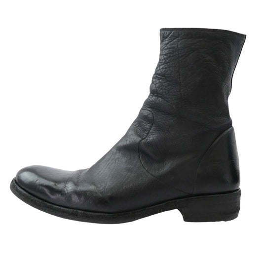 ISAMUKATAYAMA BACKLASH イサムカタヤマバックラッシュ サイドジップ レザーブーツ ブラック系 約27.5cm【中古】