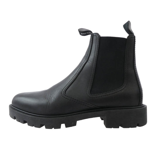 CELINE セリーヌ MARGARET レザー マーガレット チェルシー ブーツ ブラック系 42【中古】