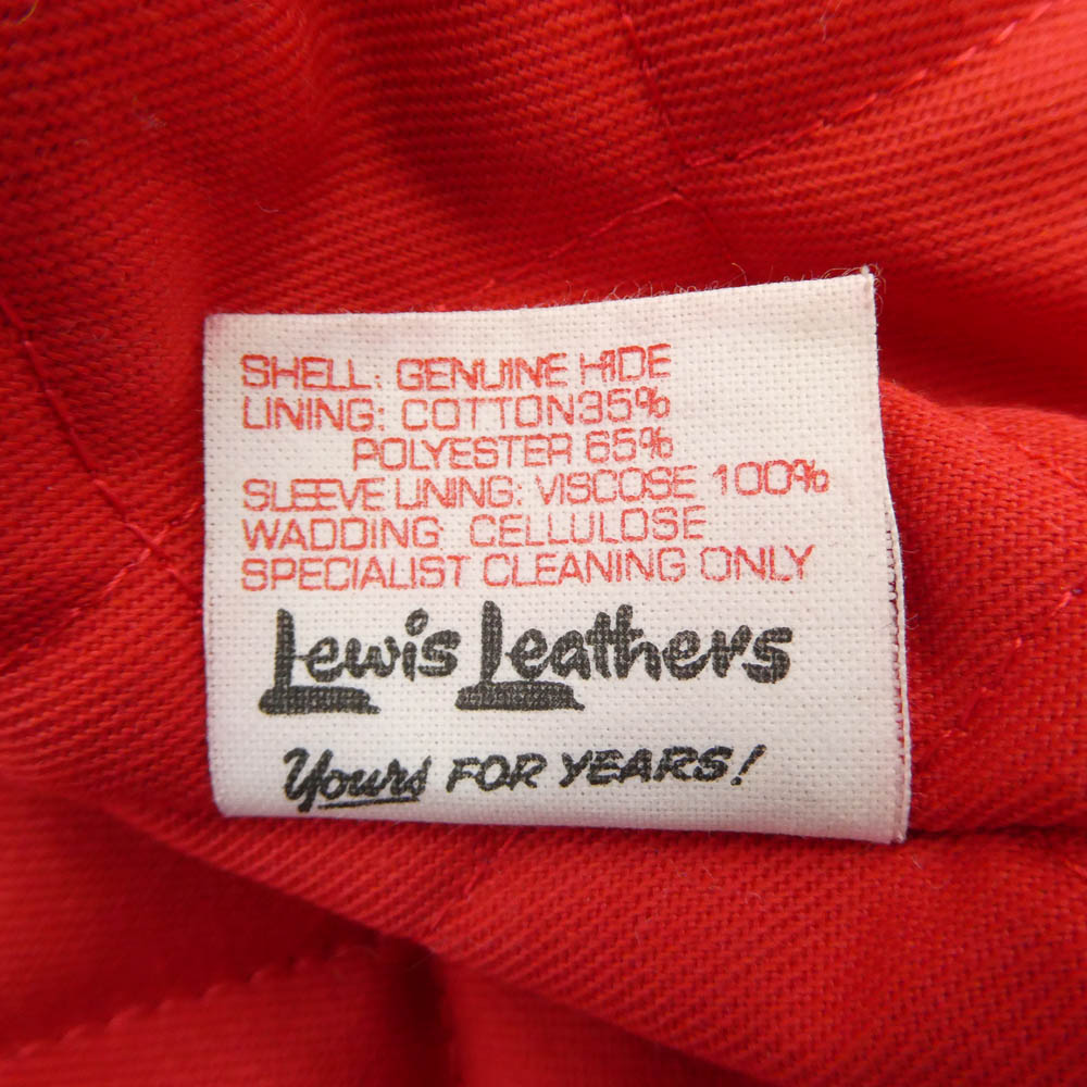 Lewis Leathers ルイスレザー 391T LIGHTNING TIGHT FIT ライトニング タイト フィット カウハイド ダブル ライダース ジャケット ダークネイビー系 38【中古】