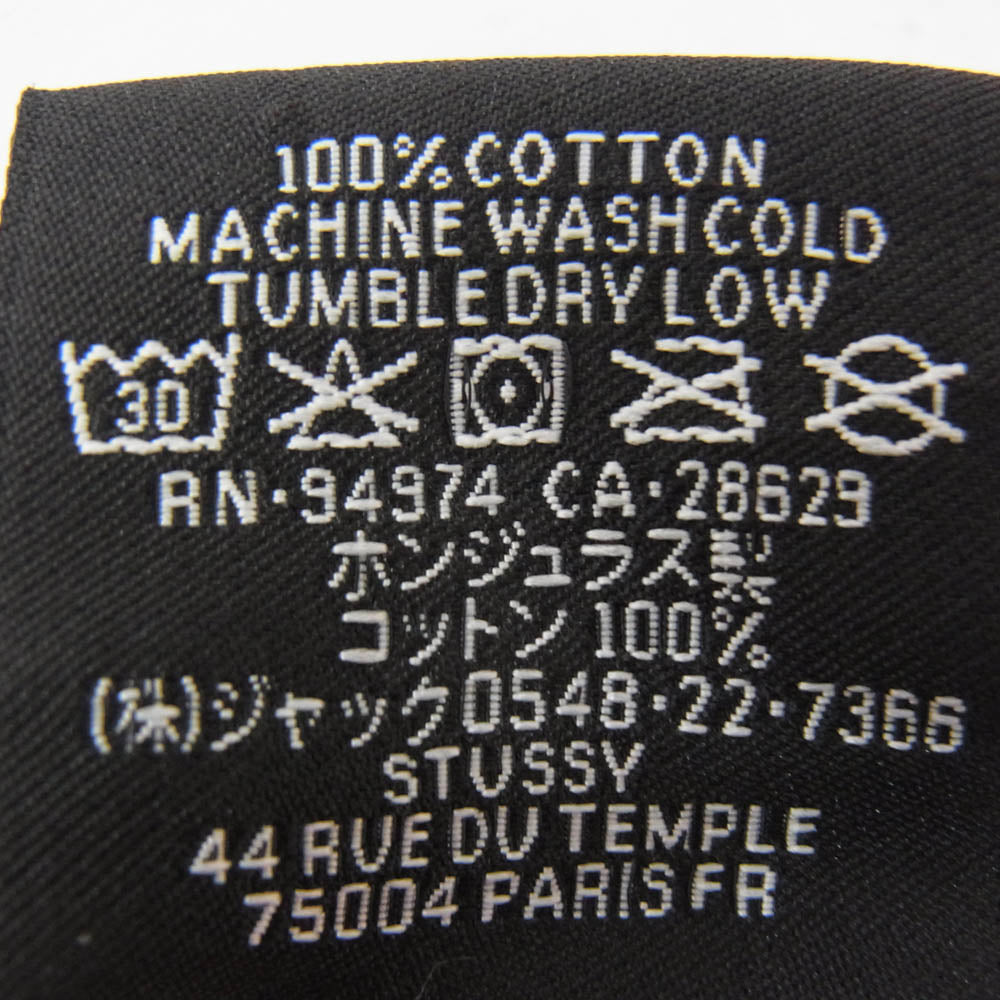 STUSSY ステューシー BORN X RAISED 8 BALL TEE ボーン レイズド 8 ボール 半袖 Tシャツ カットソー ホワイト系 L【中古】