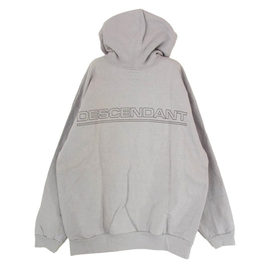 DESCENDANT ディセンダント 23SS SHIP HOODY シップ バックロゴ フーディー パーカー グレー系 4【中古】