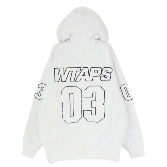 WTAPS ダブルタップス 23AW 232ATDT-CSM29 VUA HOODY COTTON ブア コットン プルオーバー フーディ パーカー ホワイト系 x03【中古】