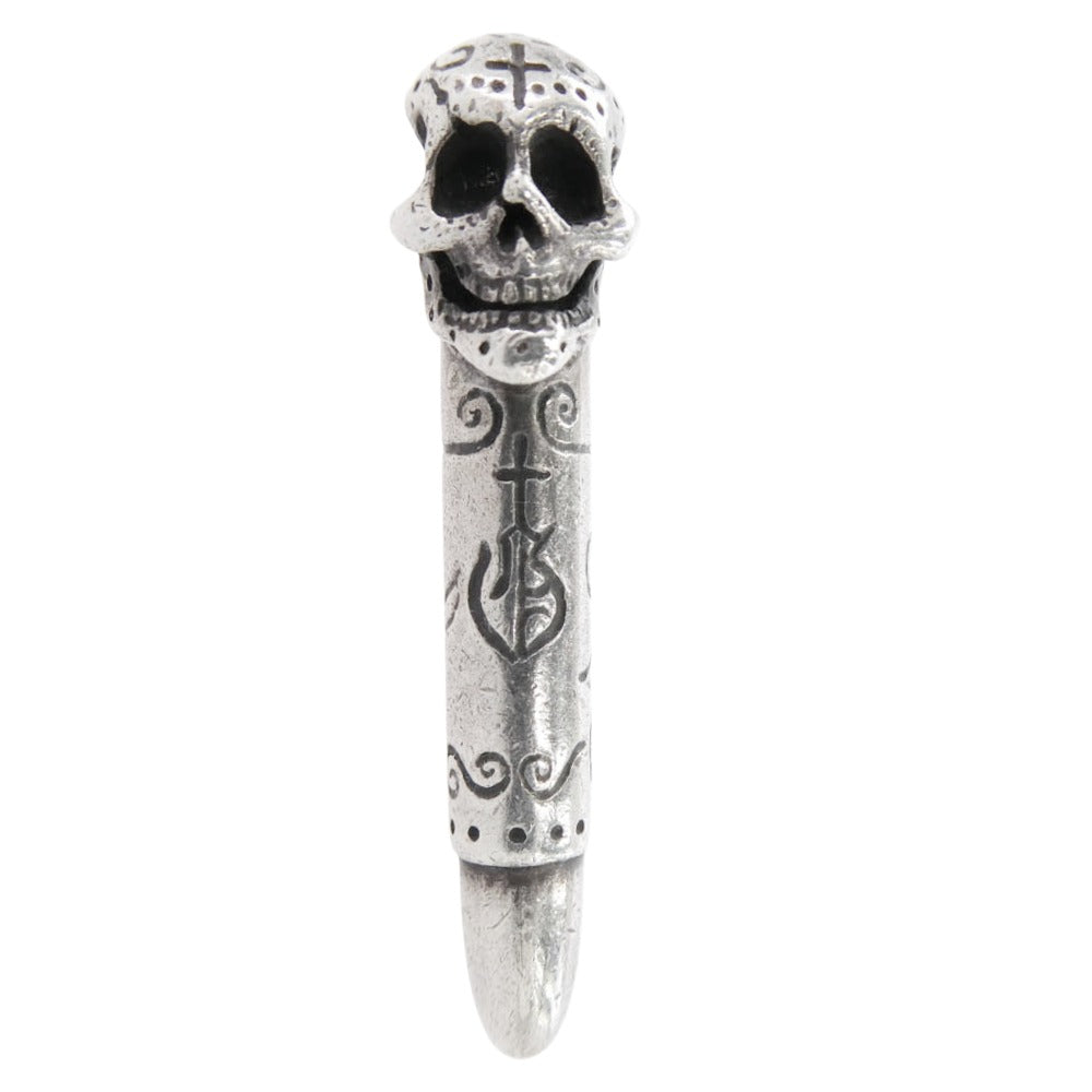 GALCIA ガルシア SKULL バレット  スカル ペンダント トップ シルバー系【中古】 GALCIA ガルシア SKULL バレット スカル ペンダント トップ シルバー系
