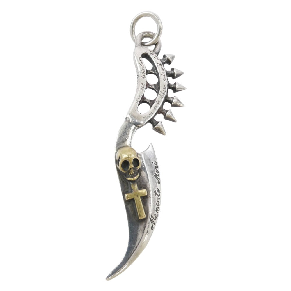 GALCIA ガルシア SKULL コンビ スカル ペンダント トップ シルバー系 