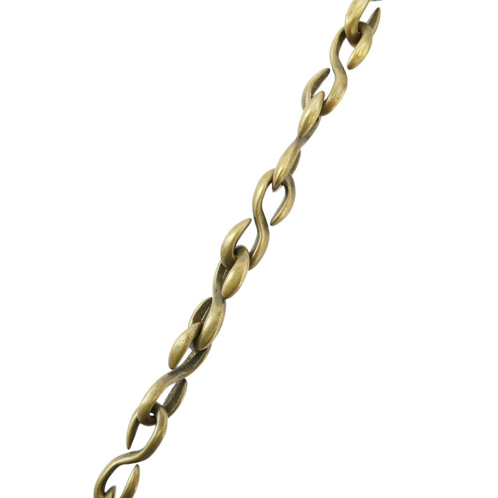 GALCIA ガルシア SKULL HEAD WALLET CHAIN スカルクリップ ブラス ウォレットチェーン ゴールド系【中古】