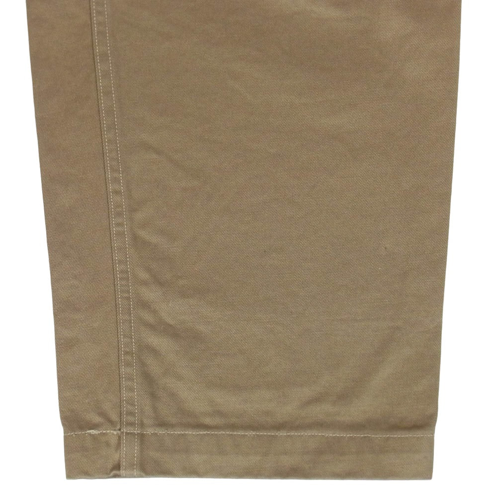 COMOLI コモリ 16SS I01-03006 ベルテッド チノ パンツ ベージュ系 2【中古】