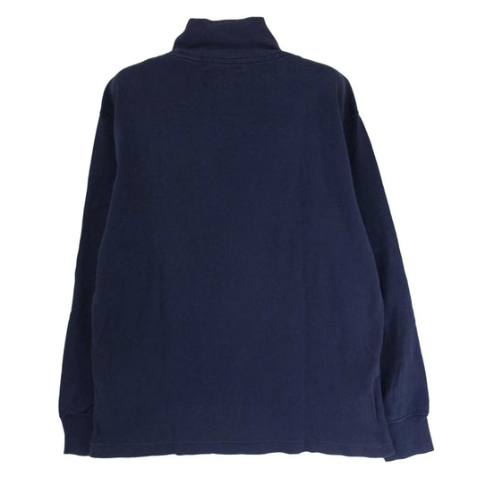 The REAL McCOY'S ザリアルマッコイズ MC17106 FLIGHT DECK JERSEY フライト デッキ ジャージー ハイネック 長袖 Tシャツ ネイビー系 S【中古】