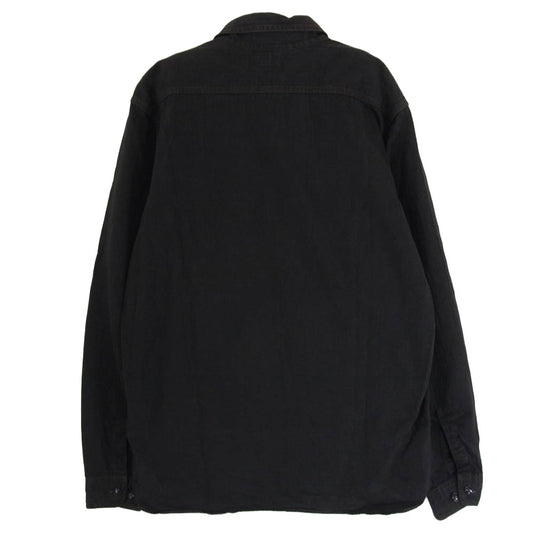 The REAL McCOY'S ザリアルマッコイズ JOE McCOY ジョーマッコイ 8HOUR UNION ヘリンボーン 長袖 ワークシャツ ブラック系 サイズ表記無【中古】