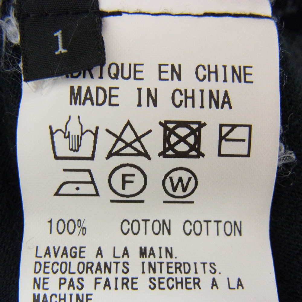 Yohji Yamamoto ヨウジヤマモト GroundY GW-T58-070 コロコログラフィックプリント 半袖 Tシャツ カットソー ブラック系 1【中古】