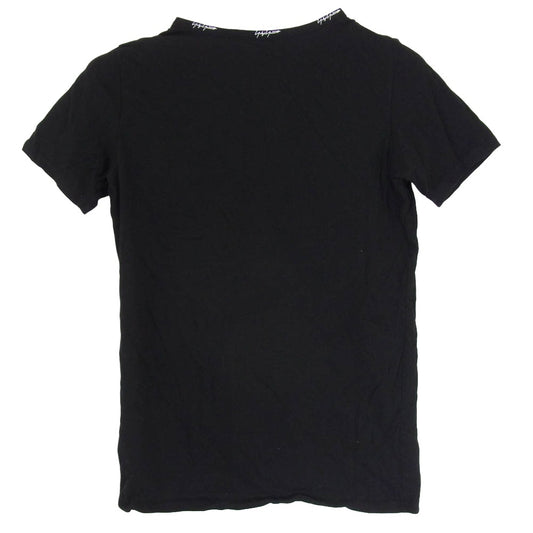 Yohji Yamamoto ヨウジヤマモト FX-T32-078 ネックロゴ 半袖 Tシャツ カットソー ブラック系 2【中古】