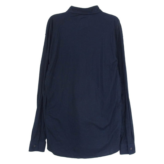 Yohji Yamamoto ヨウジヤマモト HY-B88-250 COSTUME D'HOMME コスチュームドオム INDUSTYLE TOKYO テンセル キュプラ 長袖シャツ ネイビー系 2【中古】