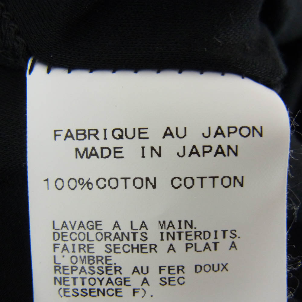 Yohji Yamamoto ヨウジヤマモト HF-B88-051 COSTUME D'HOMME コスチュームドオム INDUSTYLE TOKYO コットンジャージー 長袖シャツ ブラック系 2【中古】