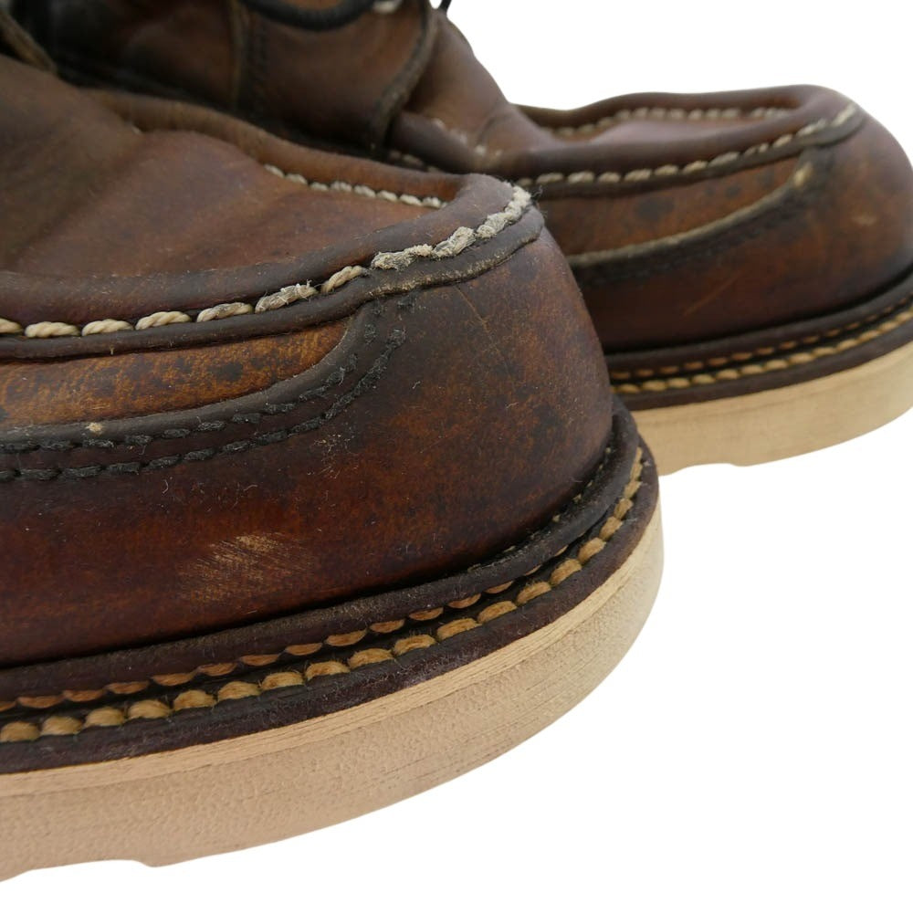 RED WING レッドウィング 50周年記念 四角犬タグ アイリッシュセッター ワークブーツ ダークブラウン系 8.5E【中古】