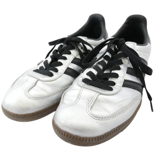 adidas アディダス JI4218 SAMBA OG W サンバ ローカット スニーカー ブラック系 シルバー系 25.5cm【中古】