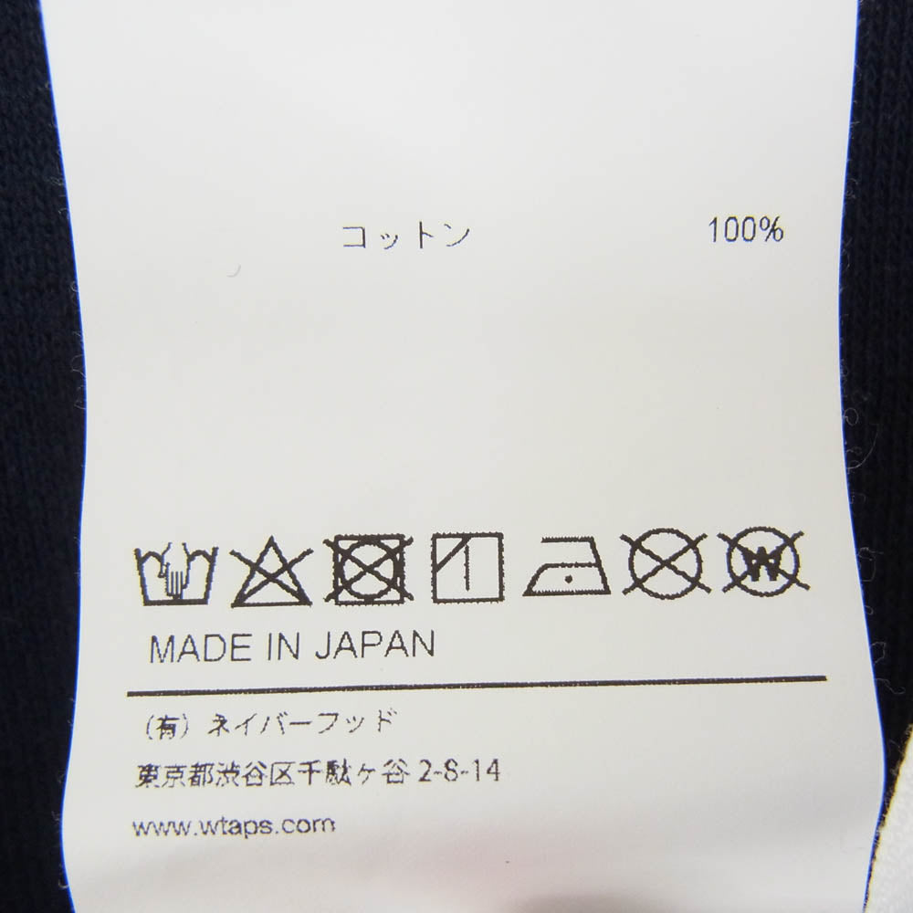WTAPS ダブルタップス 24AW 242ATDT-CSM18 ACADEMY SWEATER アカデミー ロゴ スウェット トレーナー ネイビー系 x03【中古】