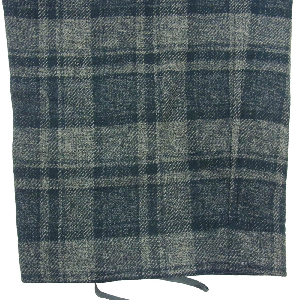 ホッパーズブランチ HB-25S03 Military Trousers Check ミリタリー トラウザーズ チェック柄 カーゴパンツ カーキグレー系 1【極上美品】【中古】