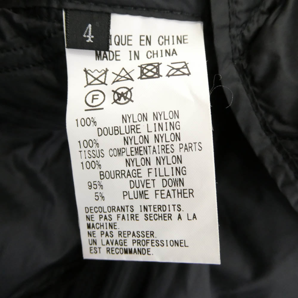 Yohji Yamamoto ヨウジヤマモト UU-V01-606 SYTE サイト × TAION タイオン ナイロン ダウンベスト ブラック系 4【中古】