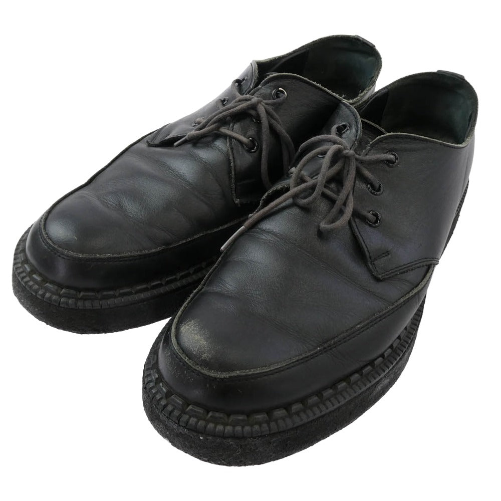 Yohji Yamamoto POUR HOMME ヨウジヤマモトプールオム HR-E16-767 3ホール ラバーソール レザー シューズ ブラック系 約29cm【中古】 Yohji Yamamoto POUR HOMME ヨウジヤマモトプールオム HR-E16-767 3