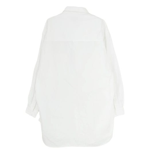 Yohji Yamamoto POUR HOMME ヨウジヤマモトプールオム 24SS HS-B04-001 定番シャツ ロング丈 長袖 ブラウス ホワイト系 2【中古】