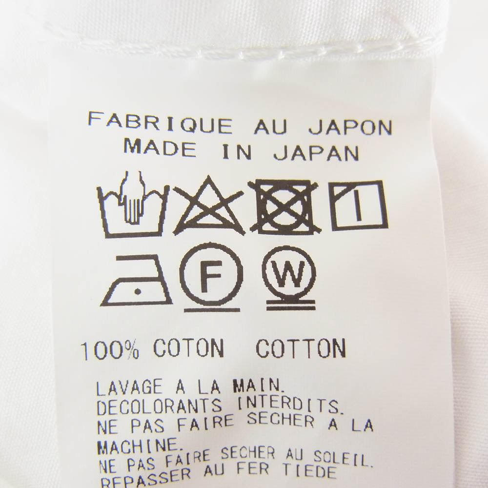 Yohji Yamamoto POUR HOMME ヨウジヤマモトプールオム 24SS HS-B04-001 定番シャツ ロング丈 長袖 ブラウス ホワイト系 2【中古】