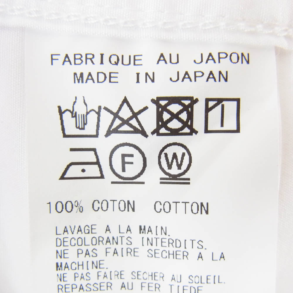 Yohji Yamamoto POUR HOMME ヨウジヤマモトプールオム 24SS HS-B59-057 BACK BUTTONS BLOUSE バックボタン 半袖 シャツ ブラウス ホワイト系 3【中古】