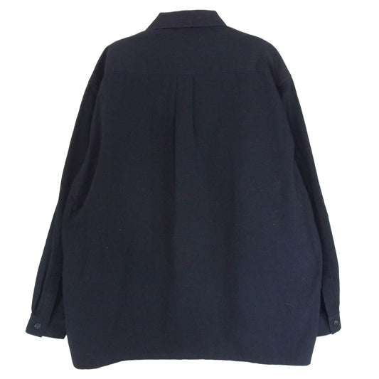Yohji Yamamoto ヨウジヤマモト MK-B04-008 Y's for men ワイズフォーメン コットン カバーオール シャツ ジャケット ネイビー系 3【中古】
