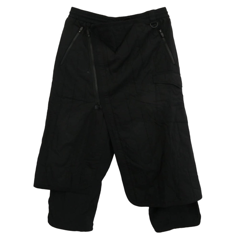 Y-3 Yohji Yamamoto ワイスリー ヨウジヤマモト HB3352 M CH2 CLOUD INSULATED PANTS クラウドインシュレイテッド キルティング ラップ パンツ ブラック系 L【中古】 Y-3 Yohji Yamamoto ワイスリー ヨウジヤマモト HB3352 M CH2 CLOUD