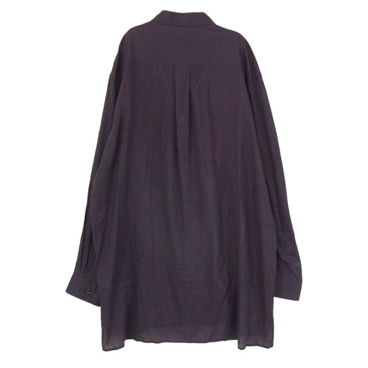 Yohji Yamamoto ヨウジヤマモト MO-B53-206 Y's for men ワイズフォーメン Red Flower Pattern Big Blouse レッドフラワーパターン ビッグ ブラウス 長袖 シャツ ブラック系 3【中古】