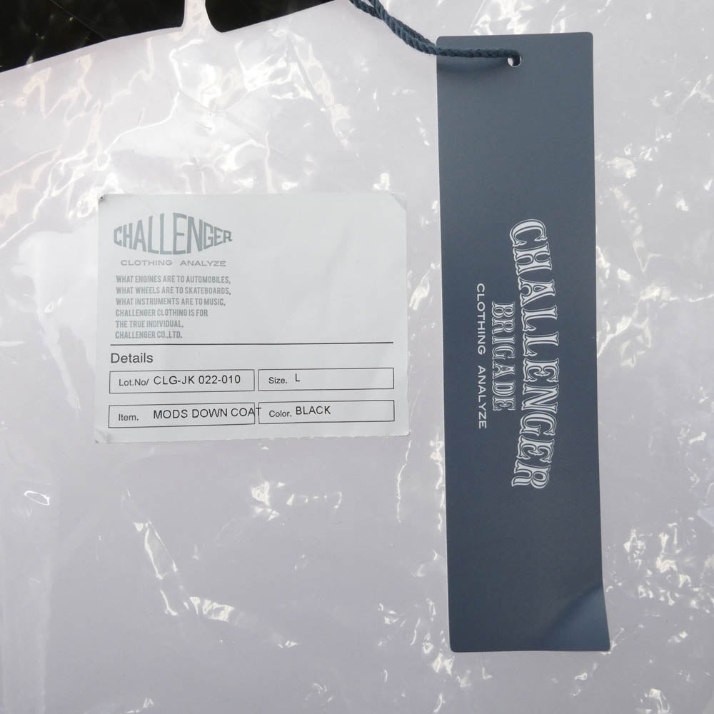CHALLENGER チャレンジャー MODS DOWN JACKET モッズ ダウン ジャケット ブラック系 L【中古】