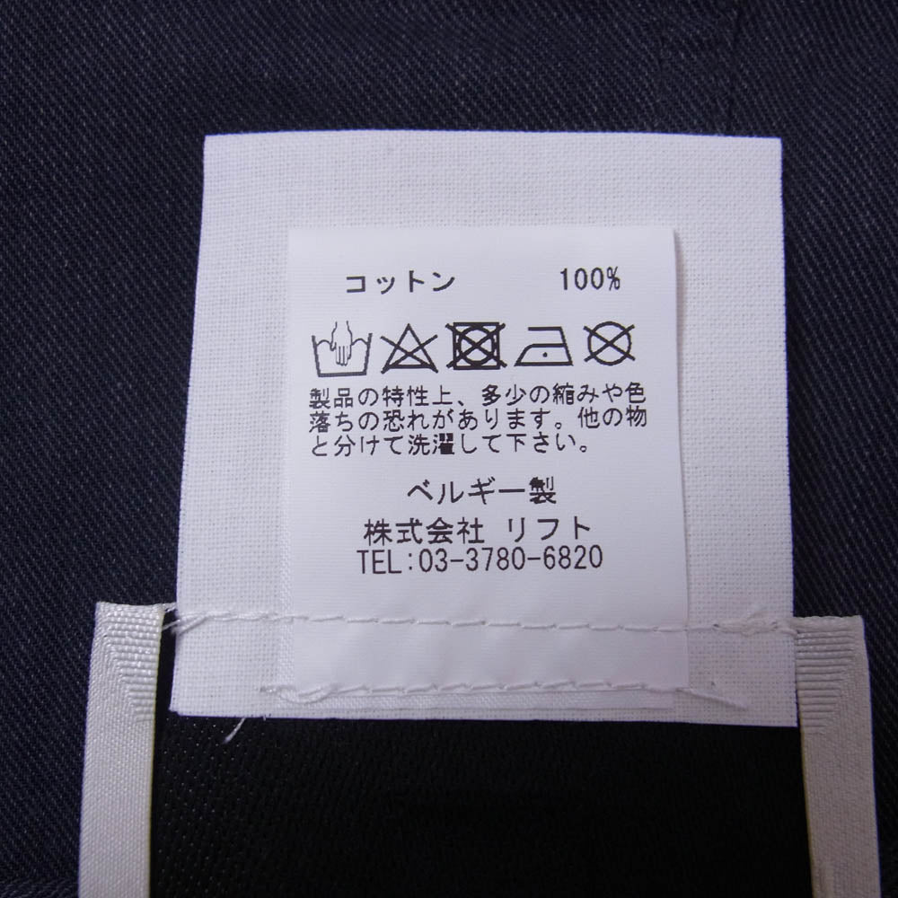 STEPHAN SCHNEIDER ステファンシュナイダー コットン 長袖 バンドカラー シャツ ダークネイビー系 4【中古】
