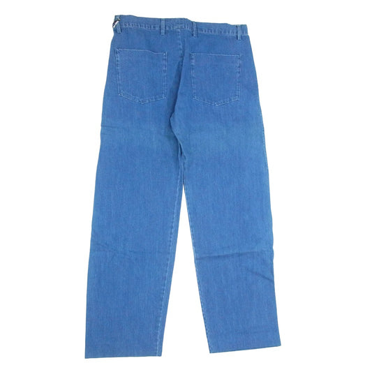 STEPHAN SCHNEIDER ステファンシュナイダー ベルギー製 2タック ワイドストレート デニムパンツ ジーンズ インディゴブルー系 4【中古】