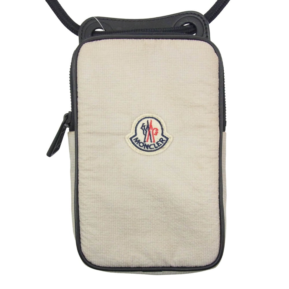 MONCLER モンクレール レザー メッシュ スマホショルダー バッグ