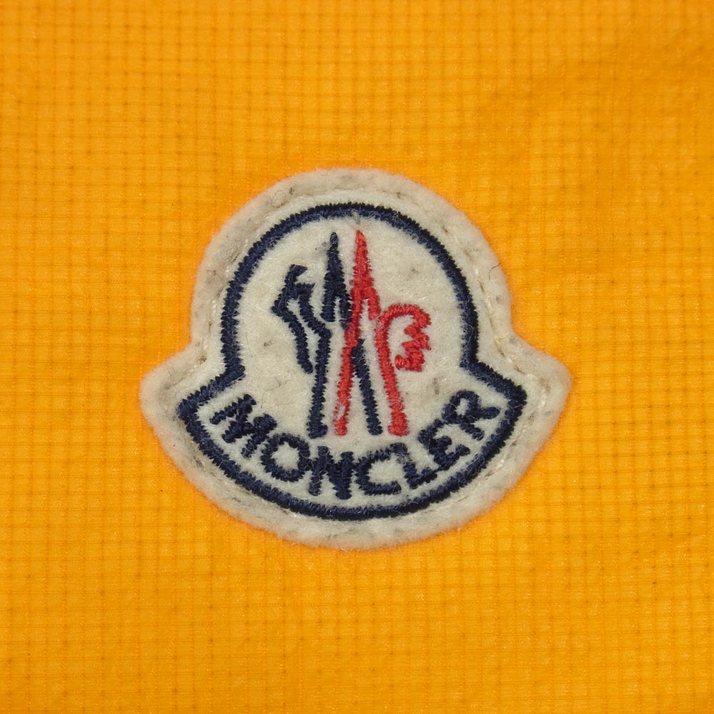 MONCLER モンクレール レザー メッシュ スマホショルダー バッグ オレンジ系【中古】