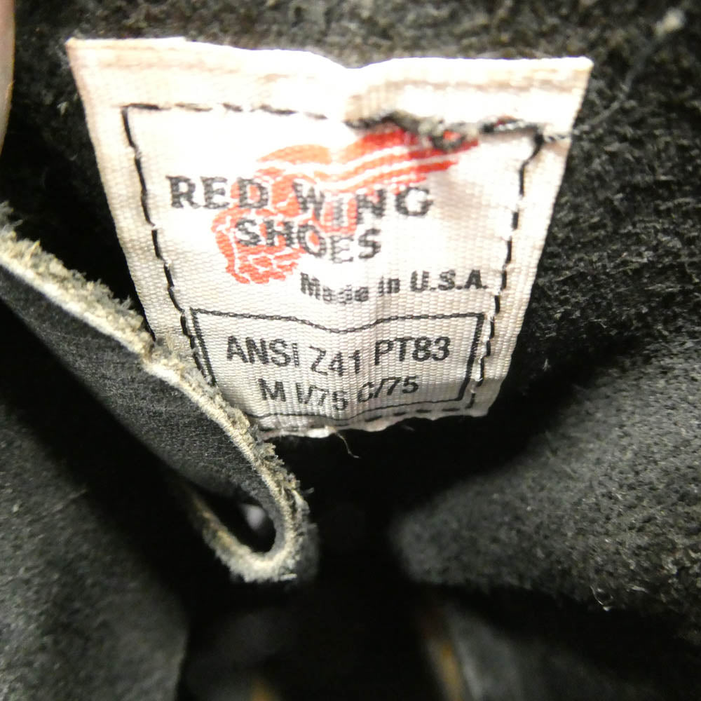 RED WING レッドウィング 2218 PT83 LOGGER BOOTS ロガー ブーツ ブラック系 7.5D【中古】
