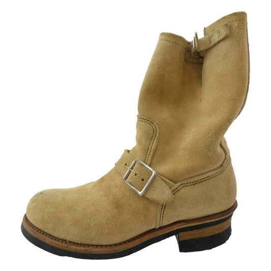 RED WING レッドウィング 8268 PT91 ENGINEER BOOT スエード エンジニア ブーツ ベージュ系 8D【中古】