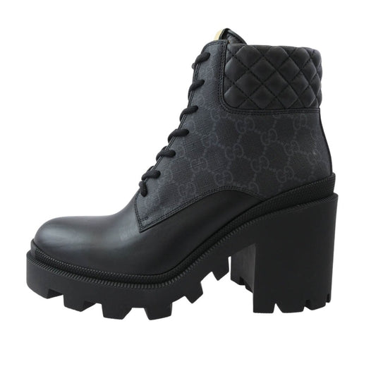 GUCCI グッチ 659691UC8101000 GG ankle boots GG ウィメンズ アンクル ブーツ ブラック系 40【極上美品】【中古】