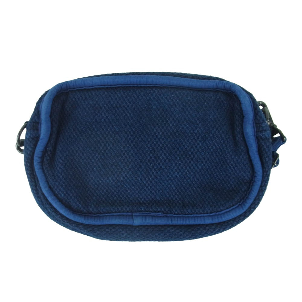 PORTER CLASSIC ポータークラシック KENDO 刺し子 サコッシュ ショルダー バッグ 日本製 ネイビー系【中古】