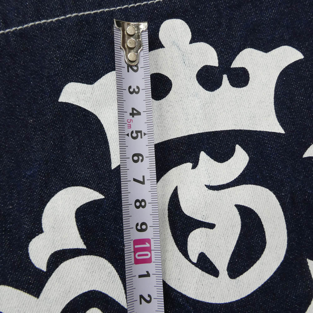 GABOR ガボール FREE INDIGO DENIM デニム プリント エプロン インディゴブルー系【中古】