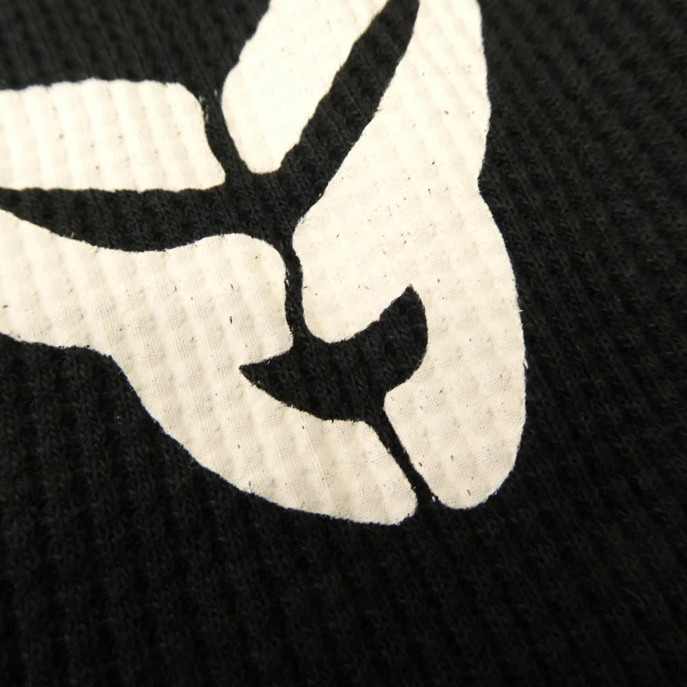 Supreme シュプリーム 24AW Hanes Bones Thermal Crew ヘインズ サーマル クルーネック 長袖 Tシャツ ブラック系 XL【中古】