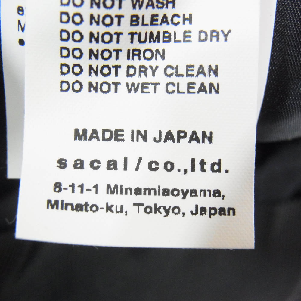 Sacai サカイ 22-0415S Sロゴ 刺繡 日本製 コットン キャップ ピンク系【中古】