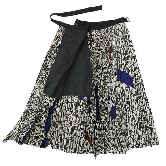 Sacai サカイ 20AW 20-05296 x Alexander Girard アレキサンダー・ジラード A.Girard Print SK プリント ラップ プリーツ スカート マルチカラー系 ブルー系 ブラック系 オフホワイト系【中古】