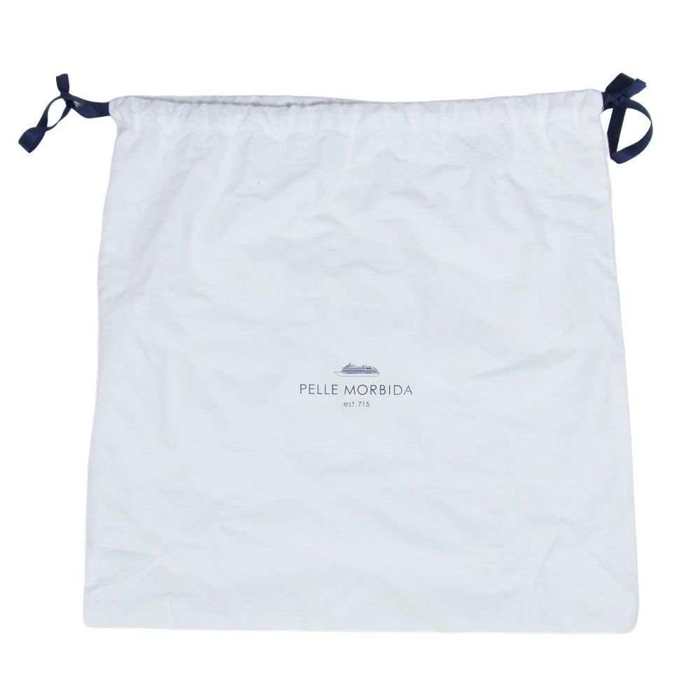 PELLE MORBIDA ペッレモルビダ ミニ トート バッグ レザー ハンドバッグ レッド系【中古】