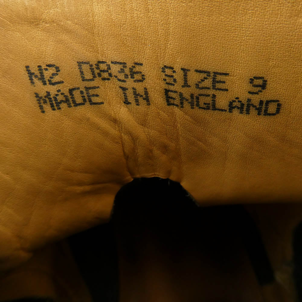 Dr.Martens ドクターマーチン イングランド製 D836 ステッチレス サイドゴア チェルシーブーツ ブラック系 9【中古】