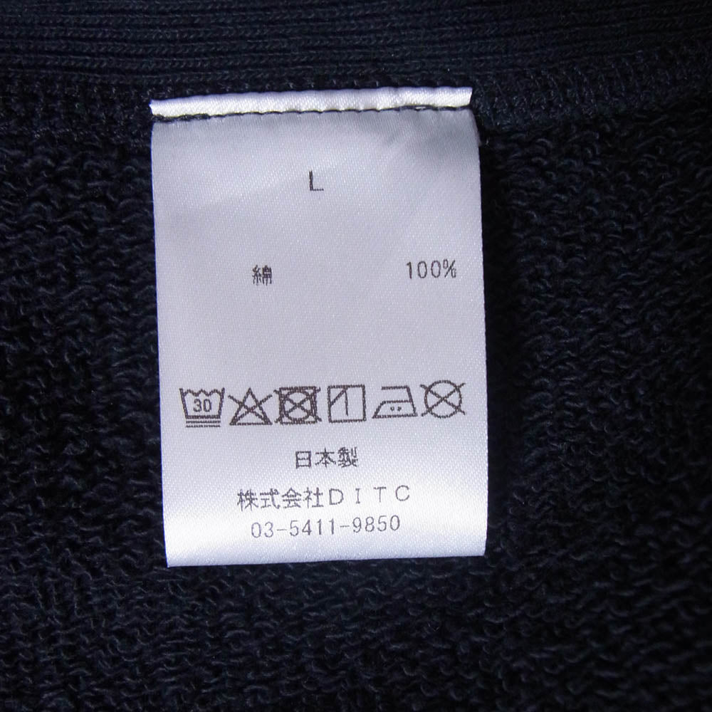 BOWWOW バウワウ 25AW BW252-UAES U.S. AIR FORCE EAGLE SWEATSHIRT AGED ヴィンテージ ユーズド ダメージ加工 フロッキープリント クルーネック スウェット エイジド ブラック ブラック系 L【美品】【中古】