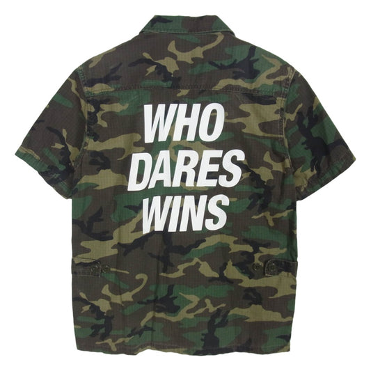 NEIGHBORHOOD ネイバーフッド 171SPNH-SHM02 BDU/C-SHIRT.SS S カモフラ 半袖 シャツ カーキ系 S【中古】