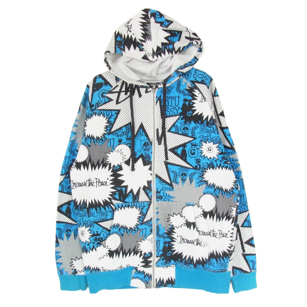 STUSSY ステューシー POP SHOUT ZIP UP HOODY PARKER ポップ シャウト