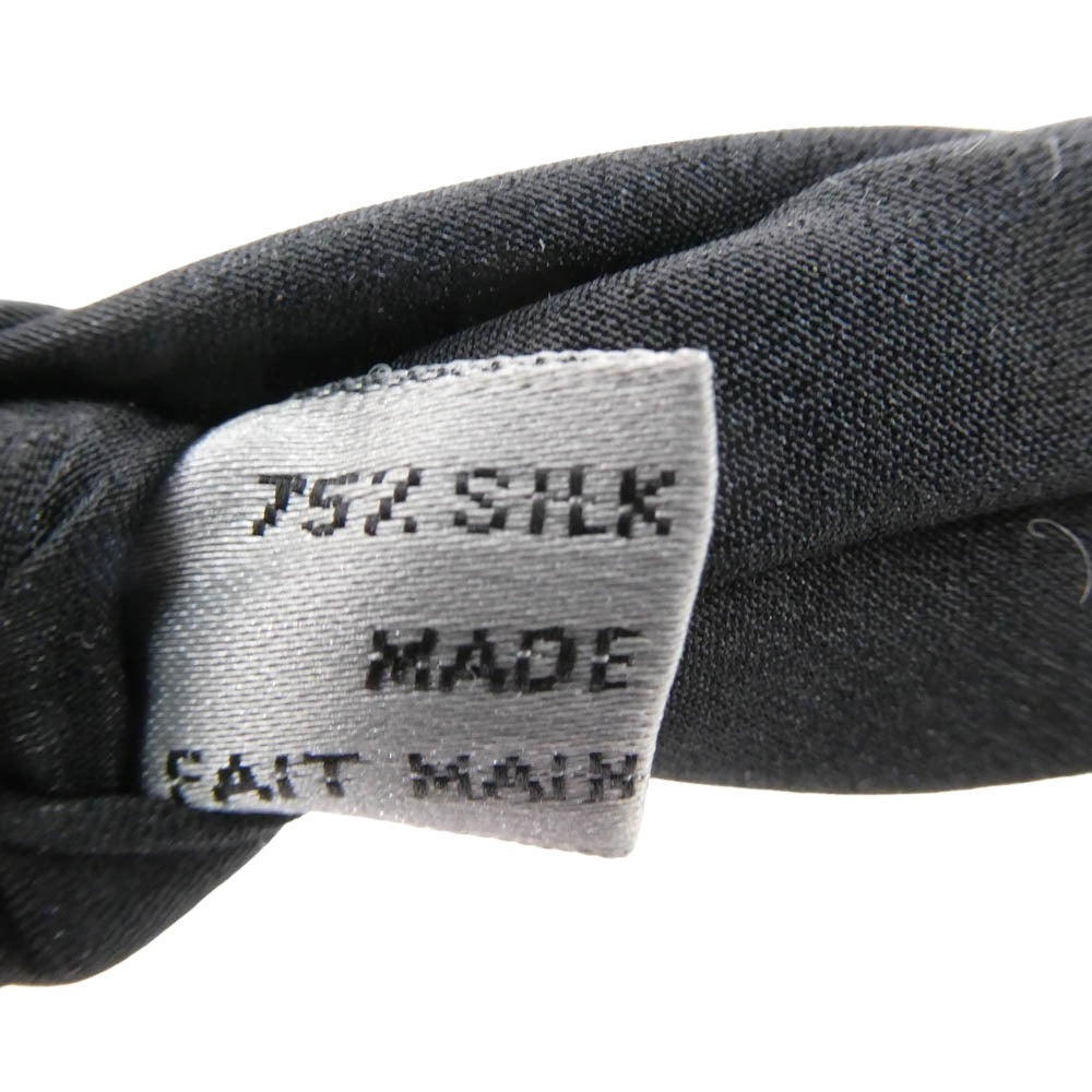 DIOR HOMME ディオールオム ロゴプレート フック ナロー ネクタイ ブラック系【中古】