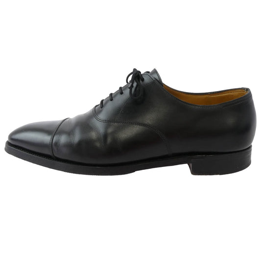 John Lobb ジョンロブ CITY II シティ2 ストレートチップ レースアップ レザー ドレス シューズ ブラック系 9.5【中古】